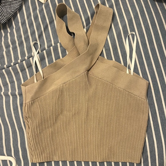 Babaton Women's sculpt knit cross cross tank top - Picture 1 of 3